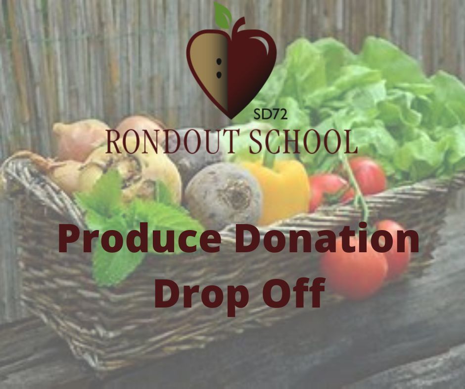 Rondout School Produce Donation Drop Off 