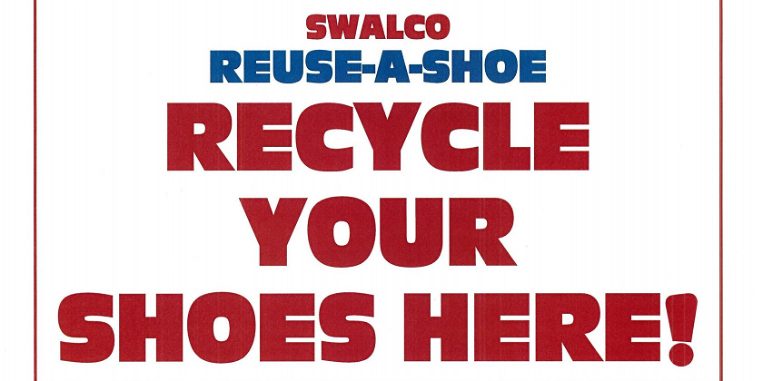 Swalco Reuse-a-shoe Recycle your shoes here!